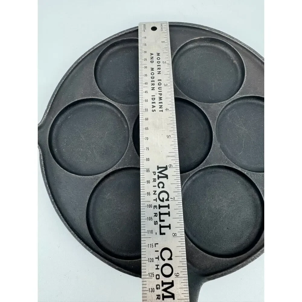 Vintage Jotul Cast Iron Aebleskiver Pancake Plette Pan Skillet Made in Norway